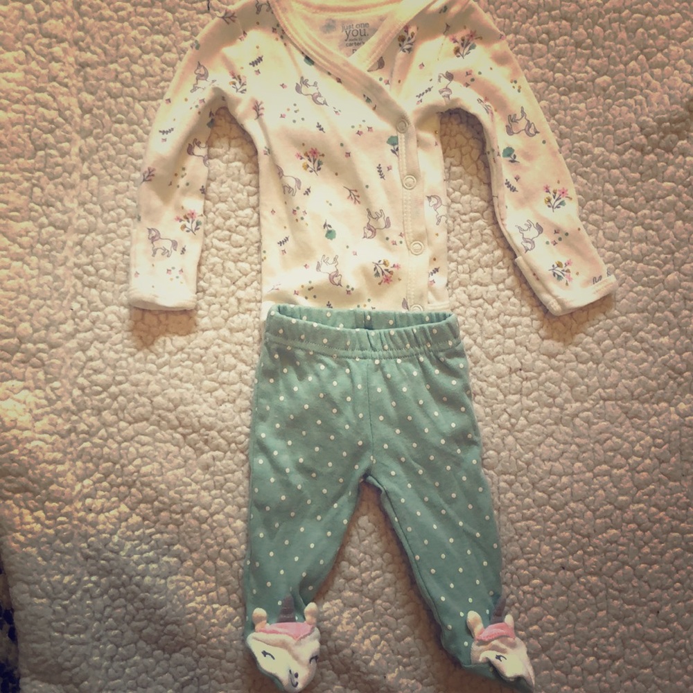 Unicorn onesie set